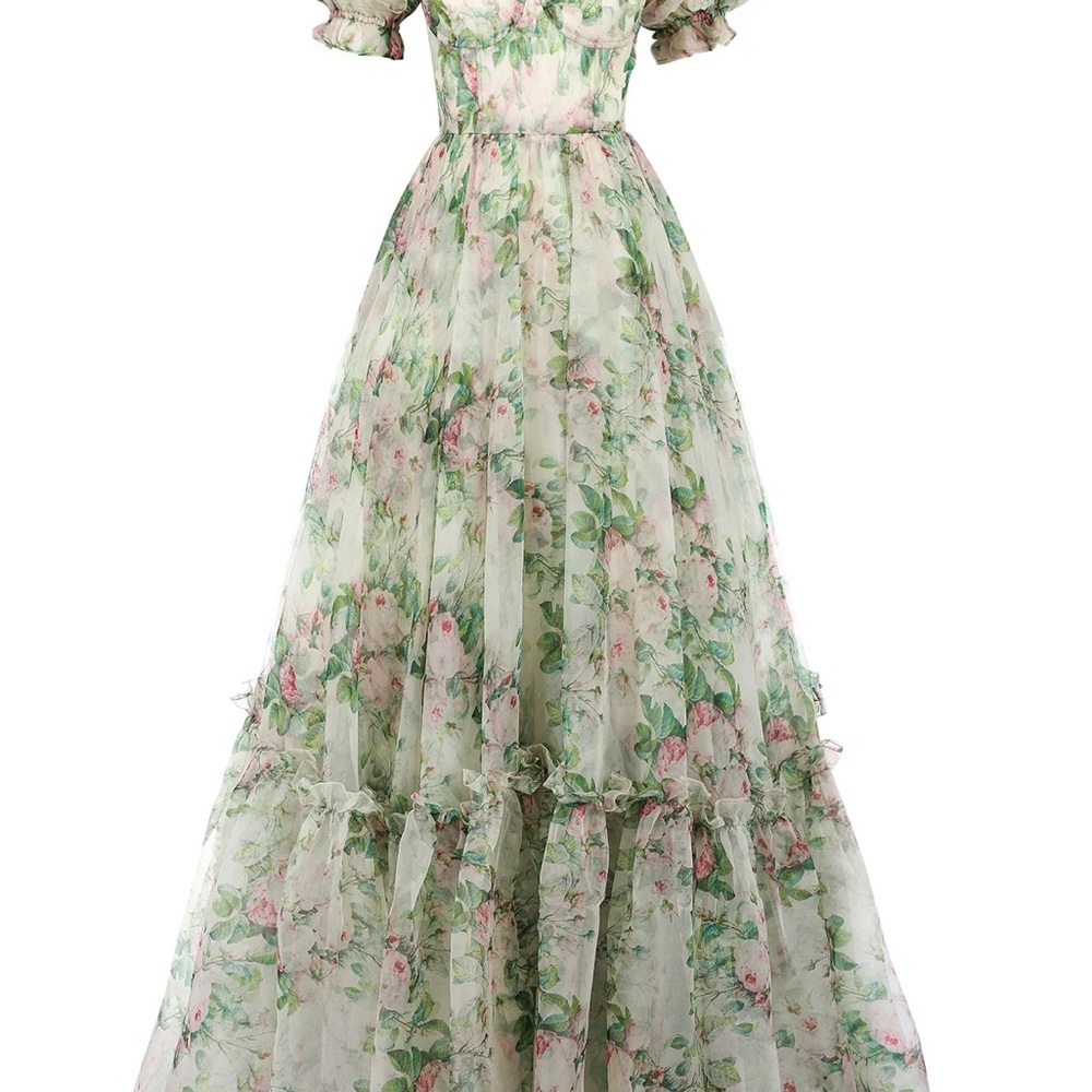 Selkie Garden Roses Silk Gauze Ritz